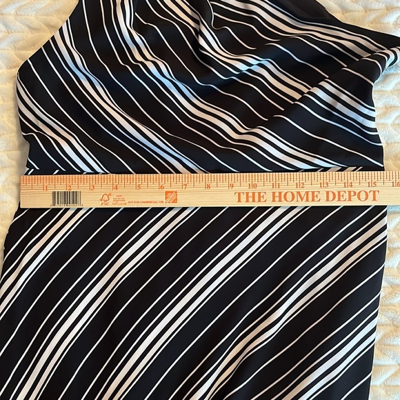 Sam Edelman Elegant Black and White Striped Dress size 10 - Picture 8 of 11